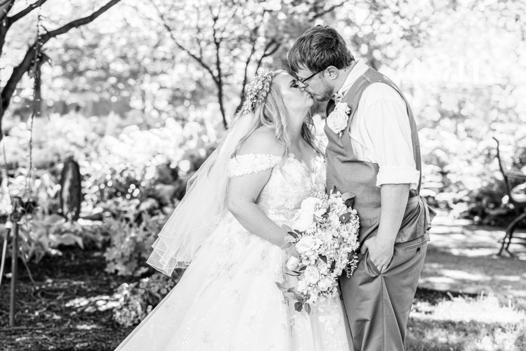 Bride and Groom Portraits at Avon Gardens