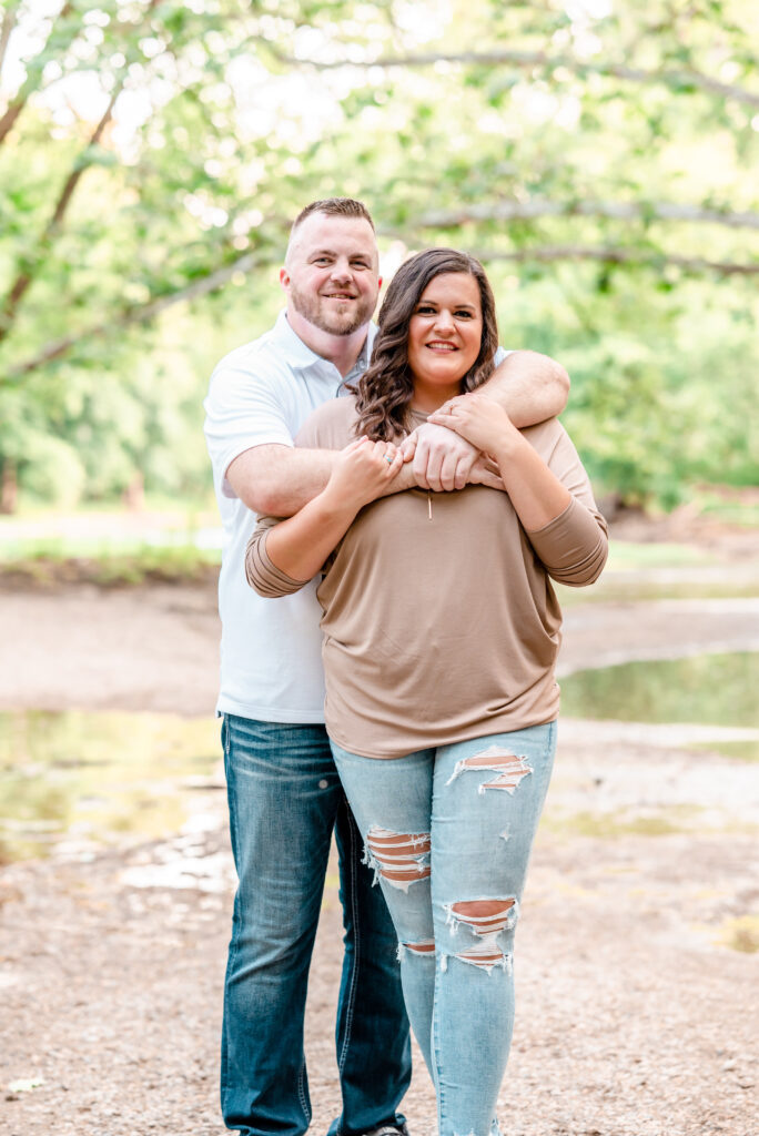engagement session at Holliday Park