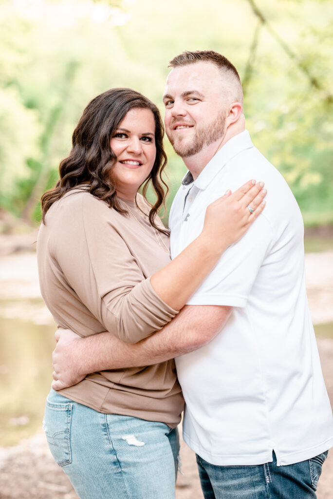 engagement session at Holliday Park